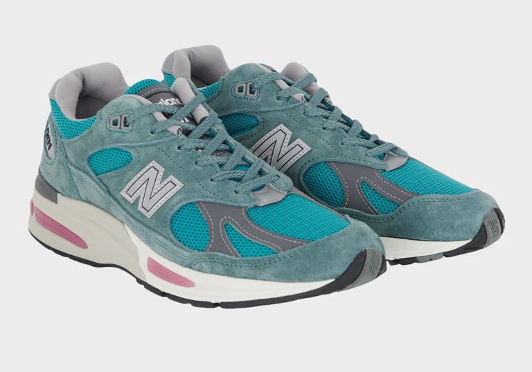 New Balance 991v2 Porcelain leva vibe South Beach ao Made in UK