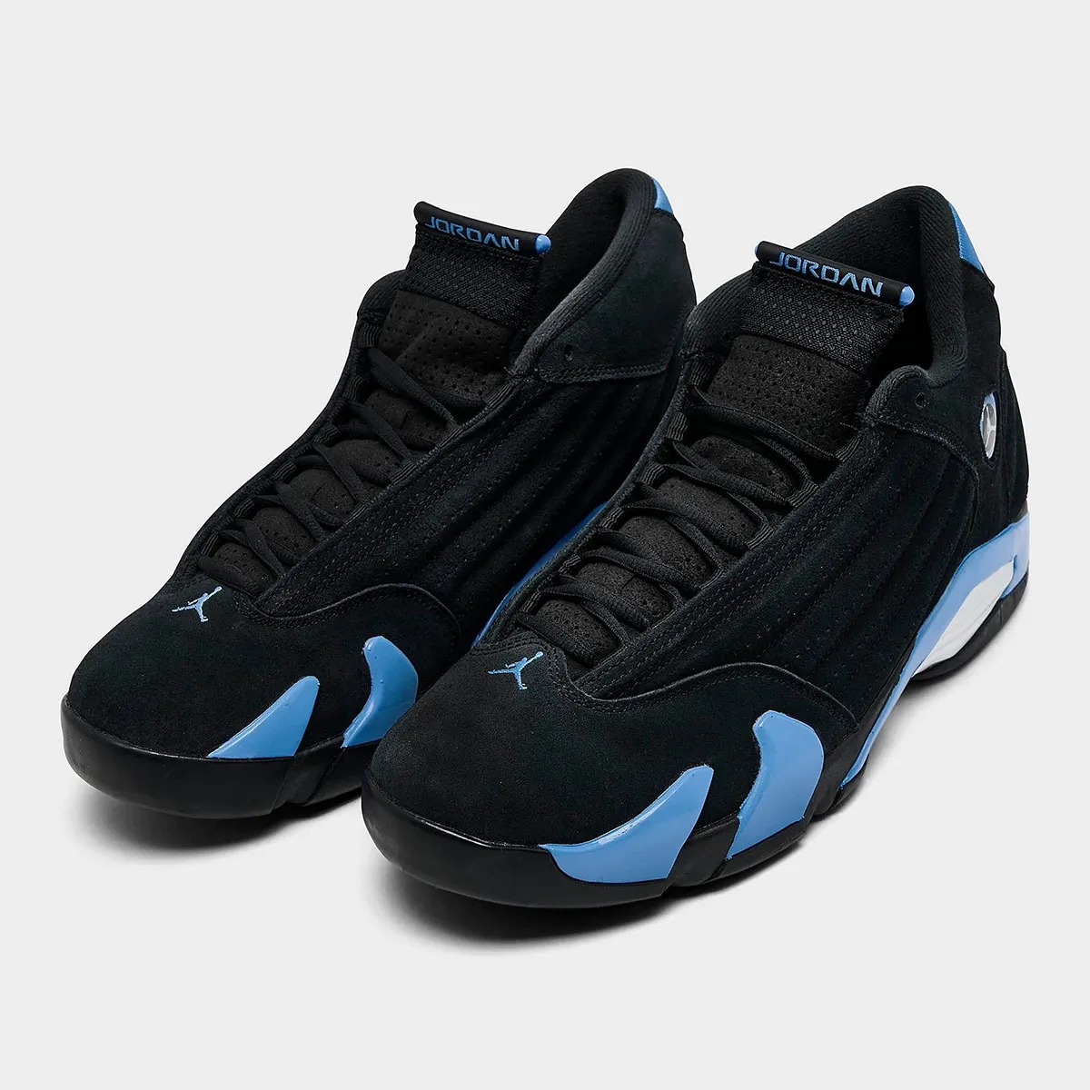 Official Retailer Images Of The Air Jordan 14 “Black/University Blue”