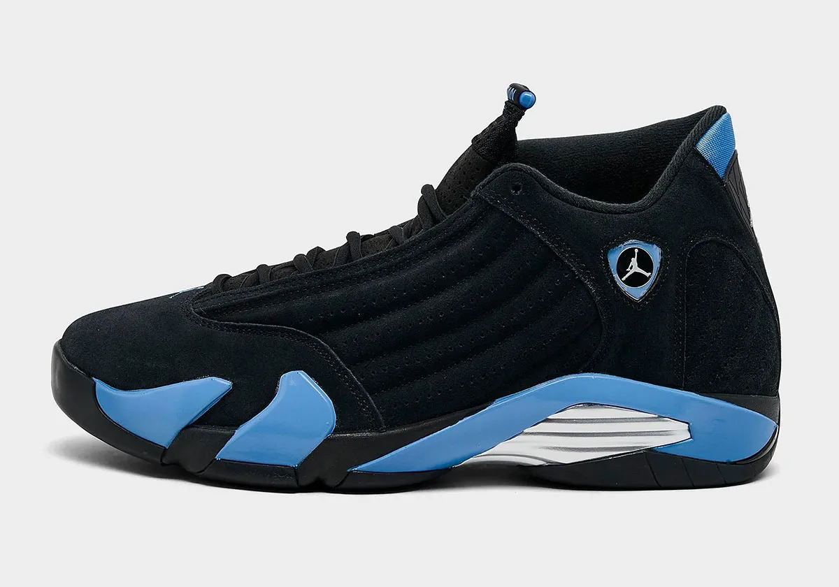 Official Retailer Images Of The Air Jordan 14 “Black/University Blue”
