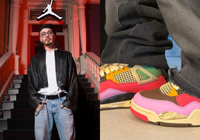 J Balvin revela J Balvin x Air Jordan 4 Multi-Color no Super Bowl