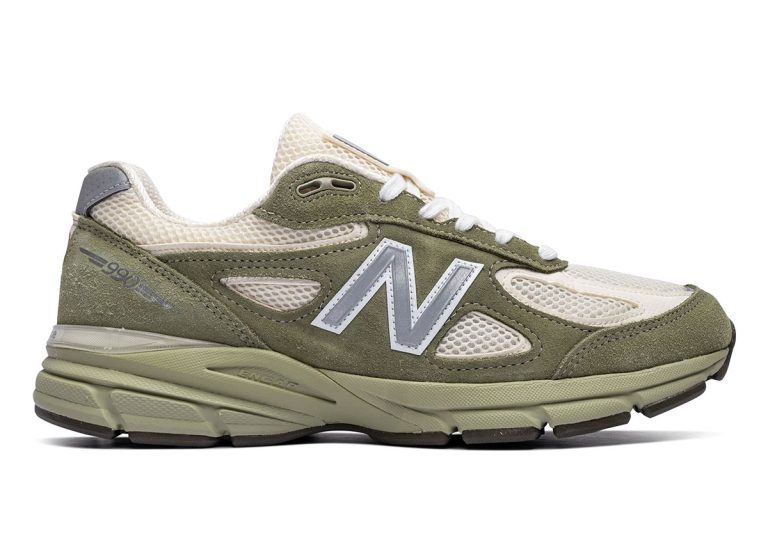 New Balance 990v4 Olive Made in USA ganha lançamento global em 2026