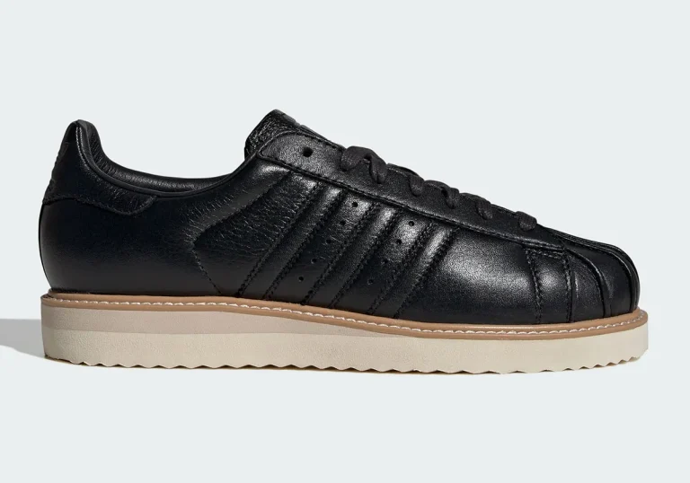 adidas Superstar Lux preto traz visual premium de alfaiataria