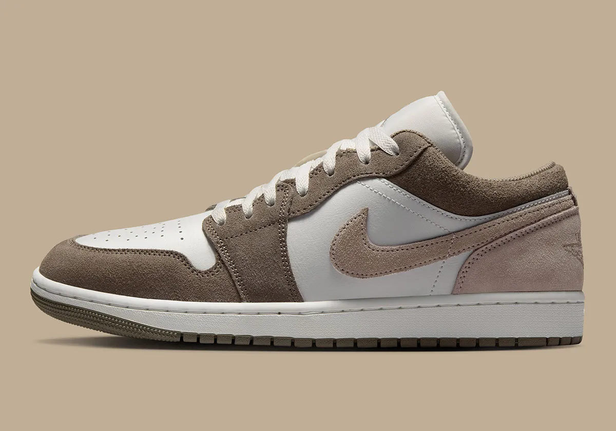 The Air Jordan 1 Low Dons “Olive Grey” Suede
