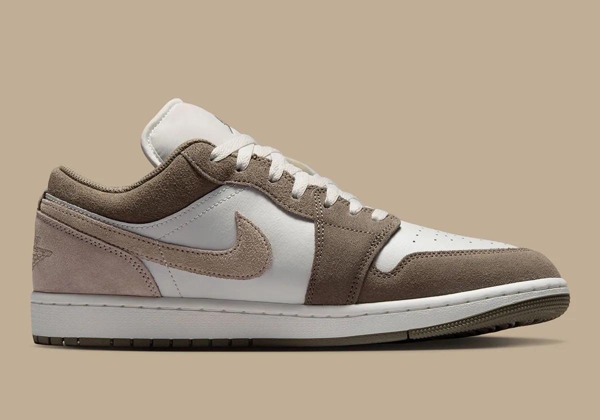 The Air Jordan 1 Low Dons “Olive Grey” Suede