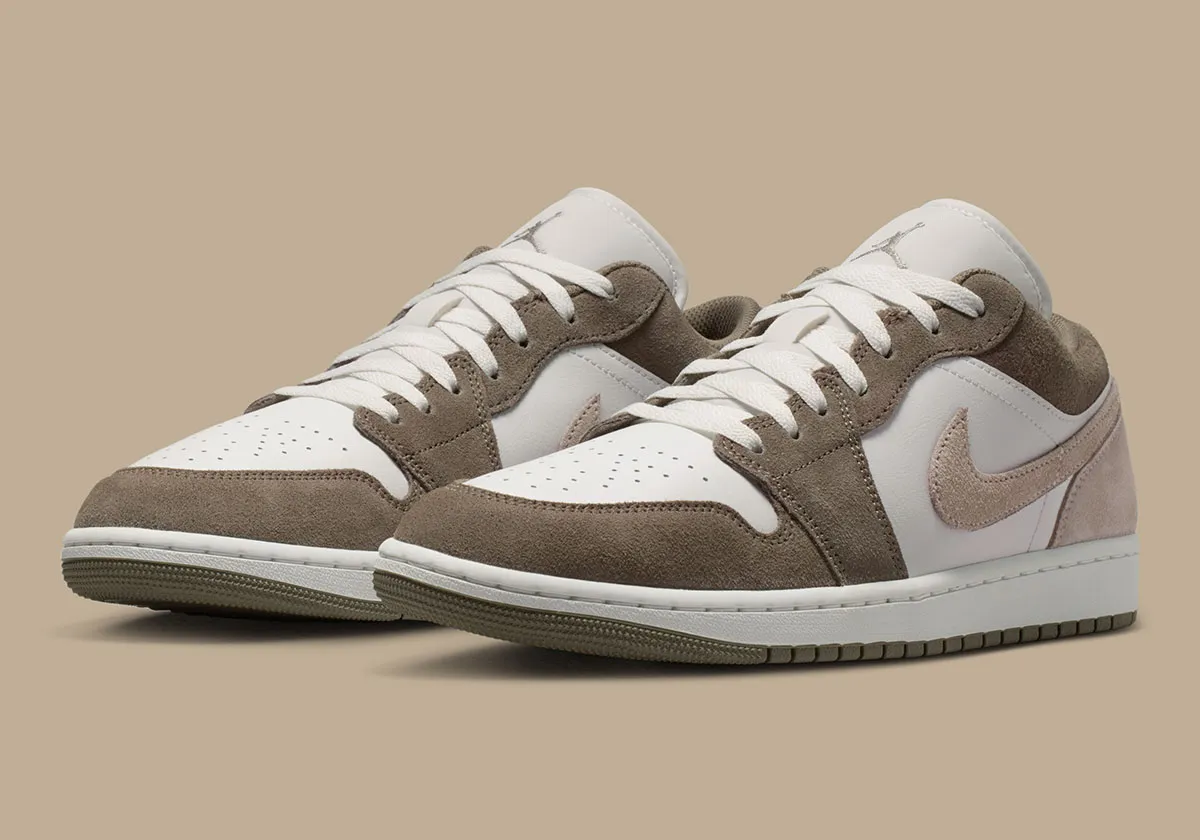 The Air Jordan 1 Low Dons “Olive Grey” Suede