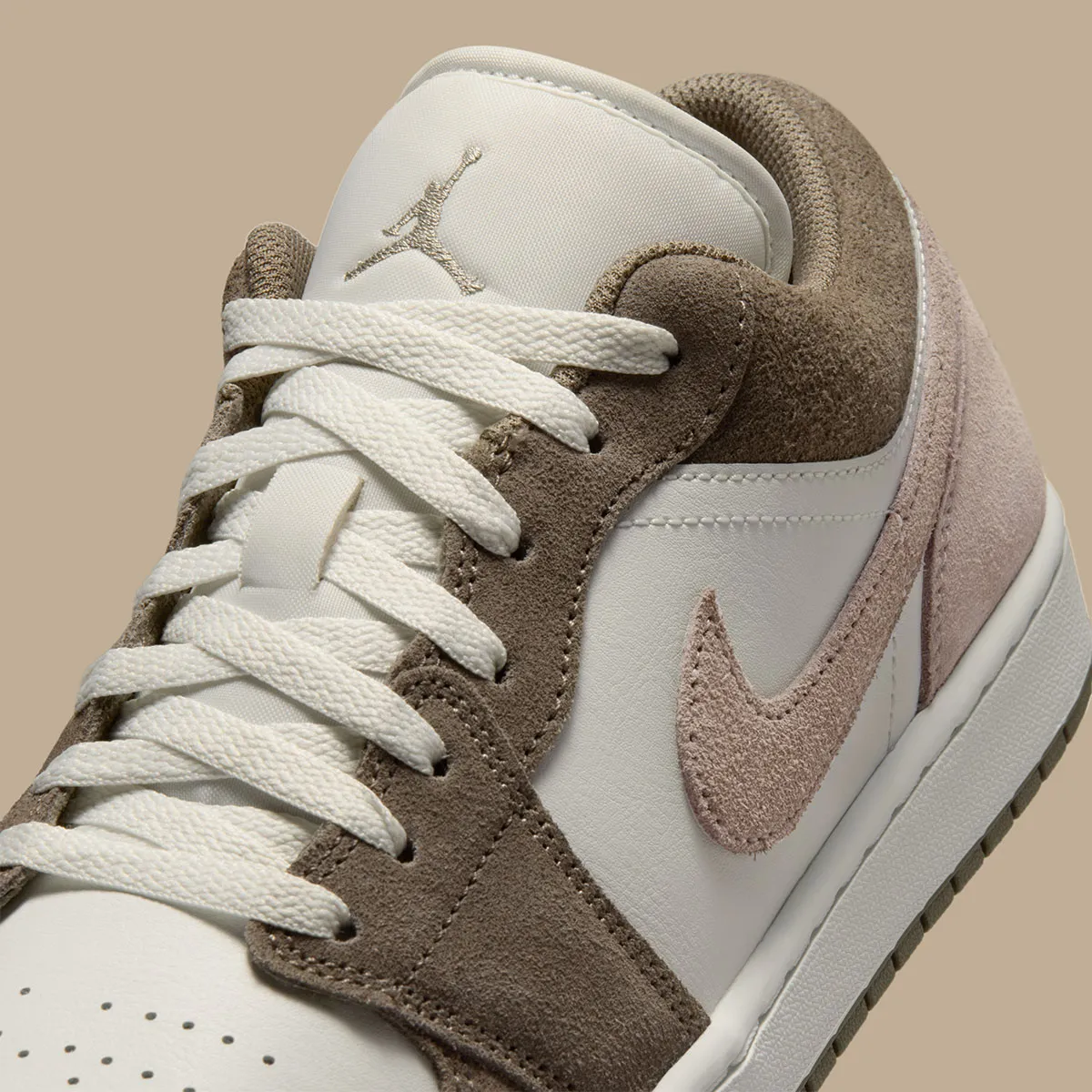 The Air Jordan 1 Low Dons “Olive Grey” Suede