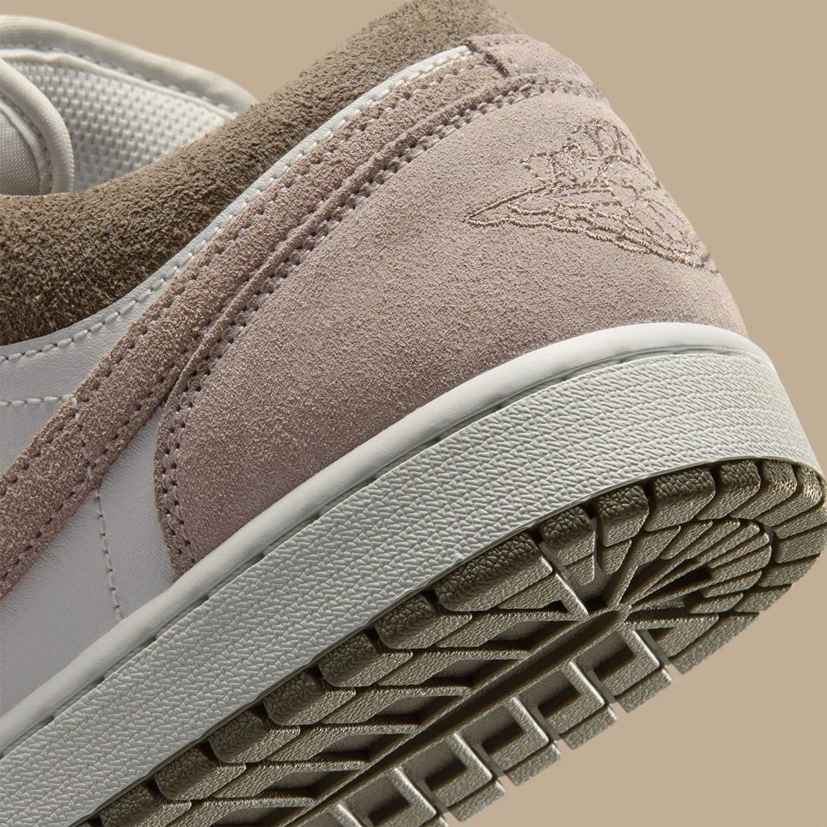 The Air Jordan 1 Low Dons “Olive Grey” Suede