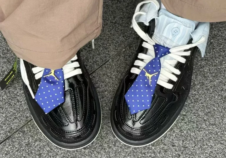 Air Jordan 1 Low Method of Make v3 traz visual camisa e gravata