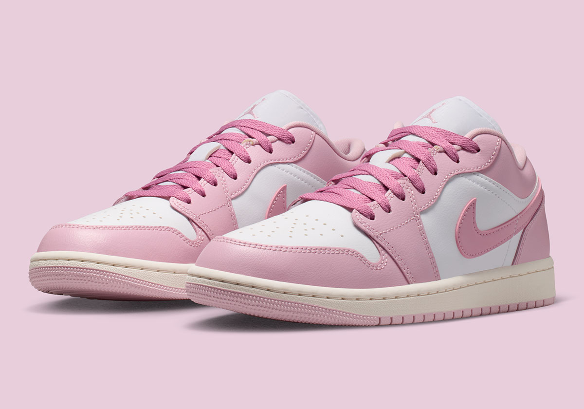 The Air Jordan 1 Shares “Iced Carmine” Across The Mid And Low