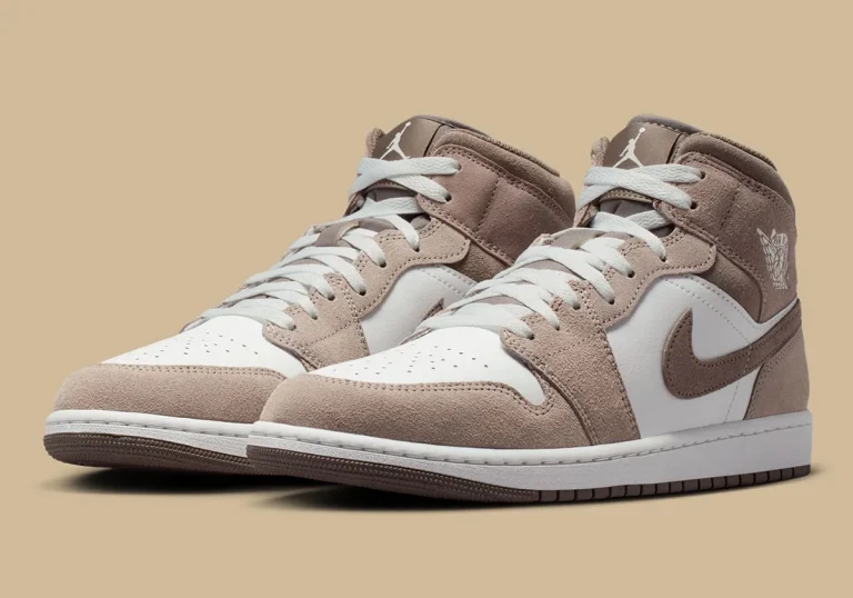 Air Jordan 1 Mid Enigma Stone chega com nubuck e camurça peluda