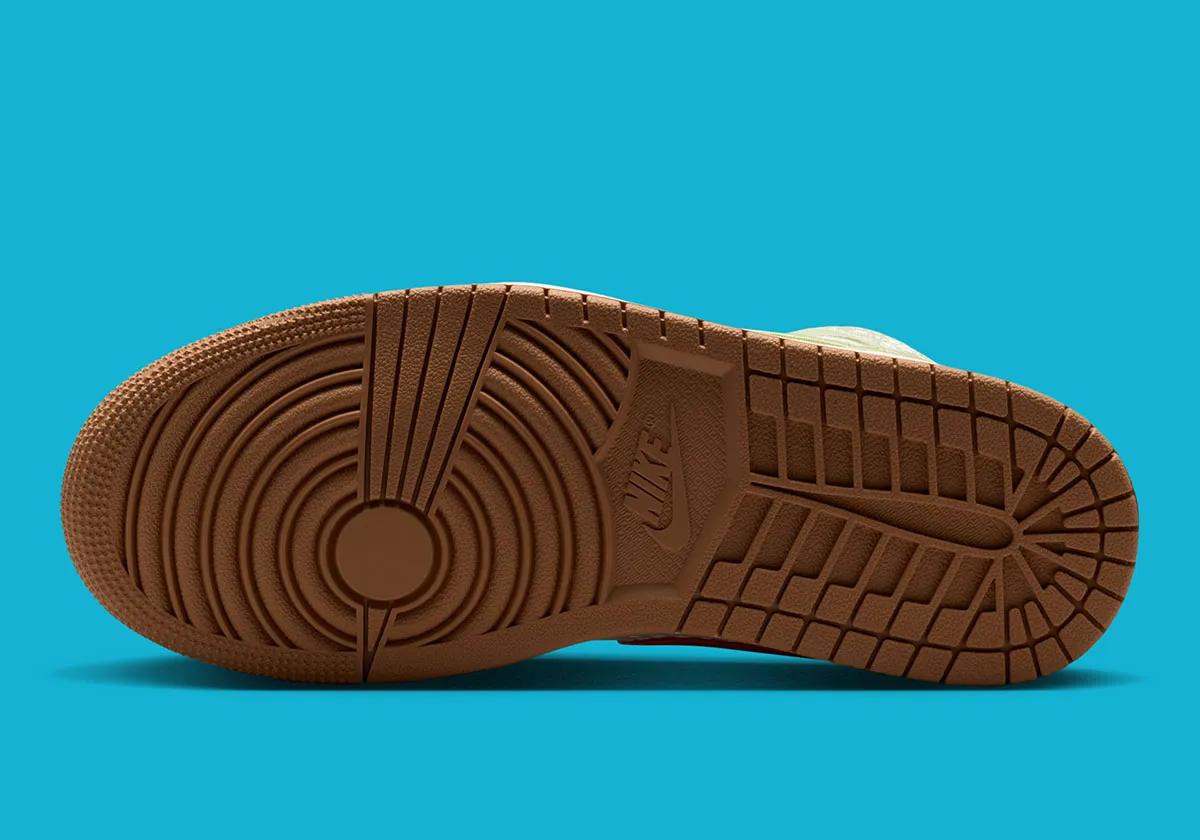 Crocheted Swooshes Appear On This Air Jordan 1 Mid