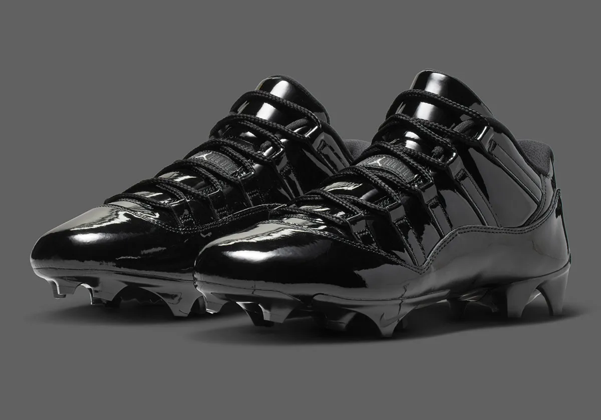 The Air Jordan 11 Football Cleat Continues Its Market Rush With “Anthracite”
