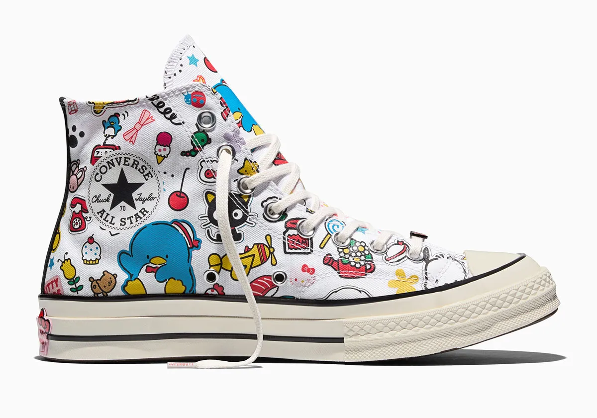 Hello Kitty And Converse Cover Their Collab In Swarovski Crystals