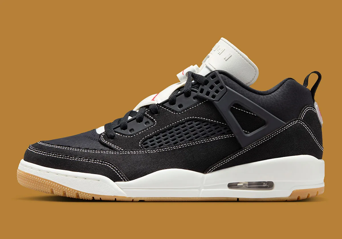 The Jordan Spiz’ike Low Slips Into Black “Denim”