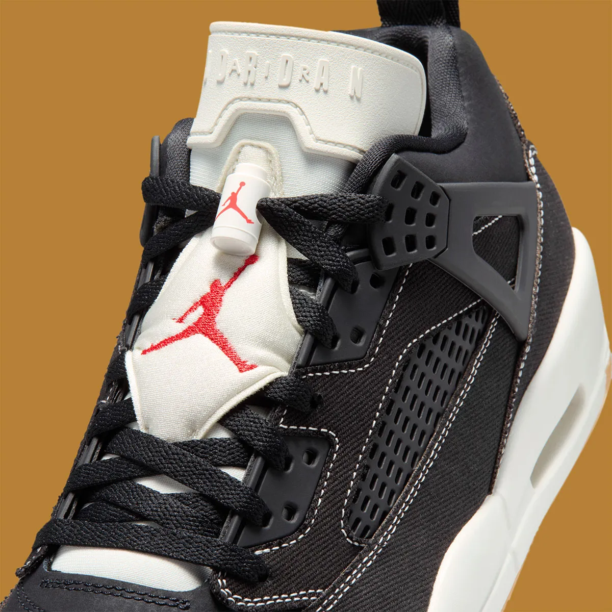 The Jordan Spiz’ike Low Slips Into Black “Denim”