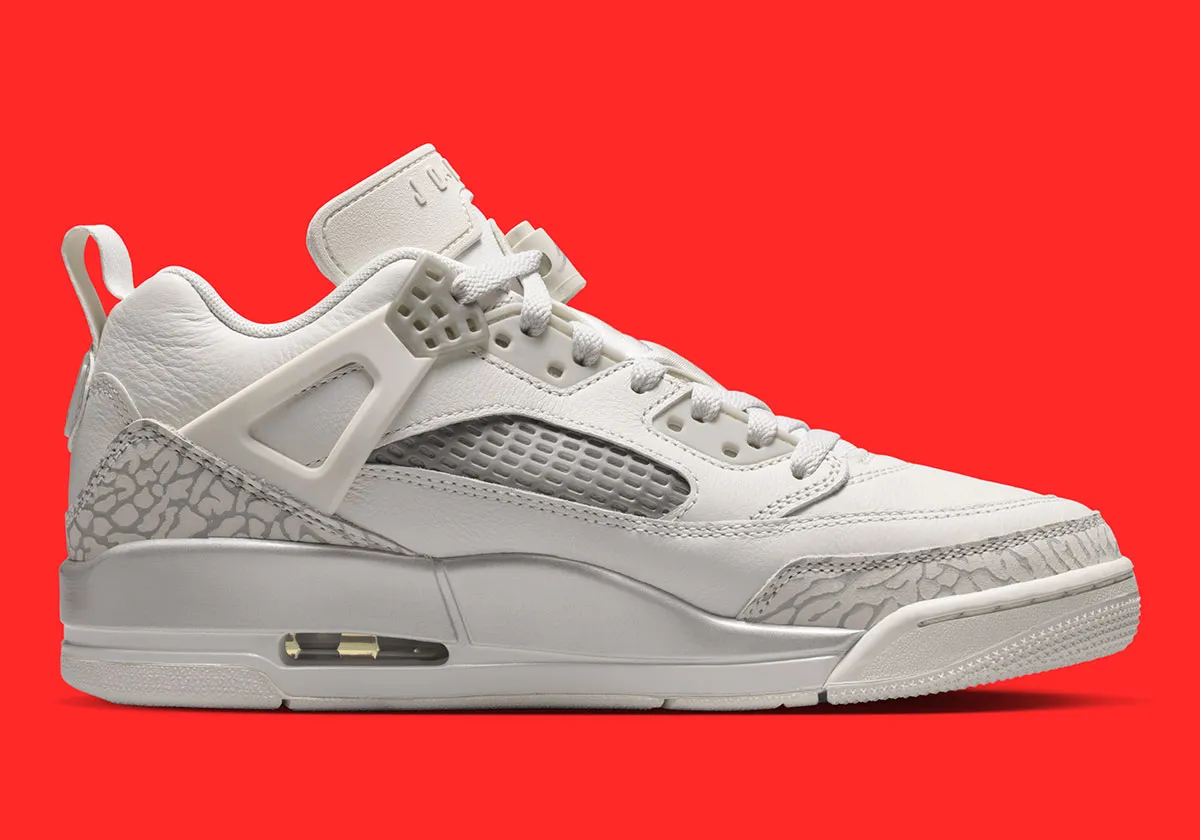 Monochrome Blocking Defines The Jordan Spiz’ike Low “Swan”