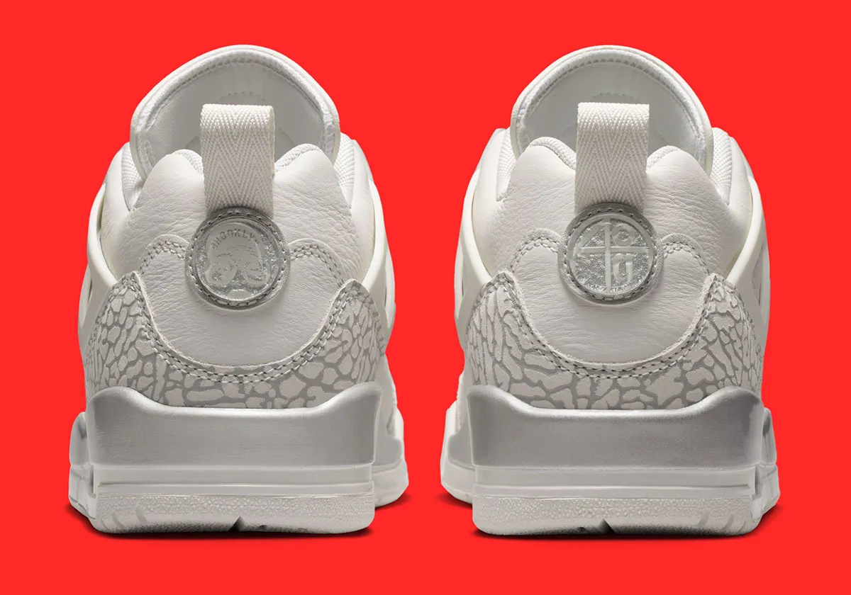 Monochrome Blocking Defines The Jordan Spiz’ike Low “Swan”