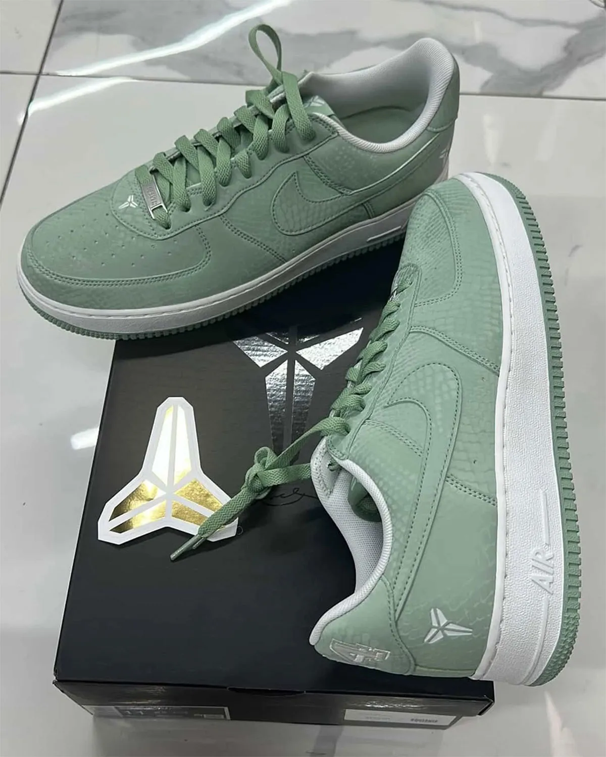 The Kobe Bryant Nike Air Force 1 Low Journey Continues In “Steam” Green