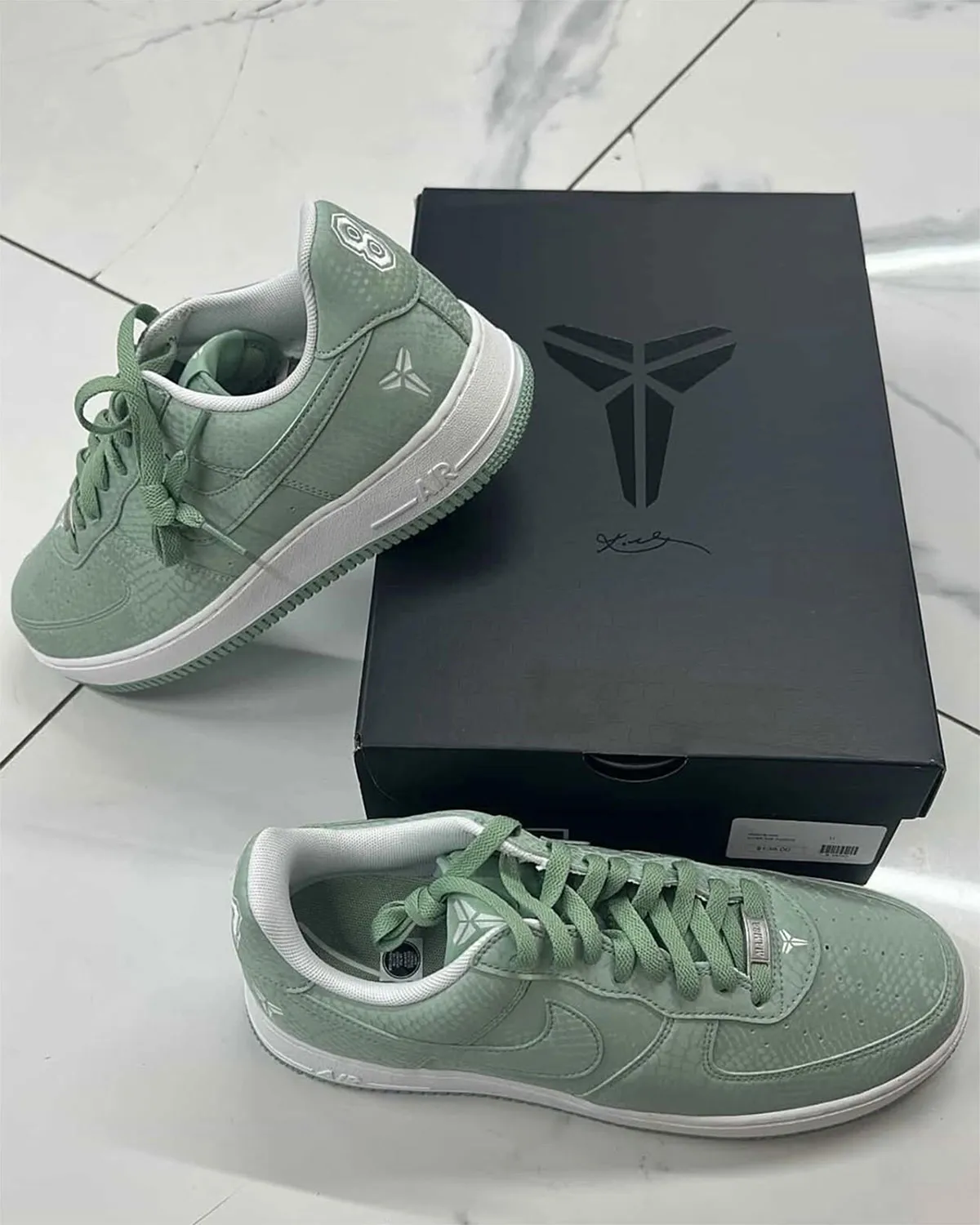 The Kobe Bryant Nike Air Force 1 Low Journey Continues In “Steam” Green