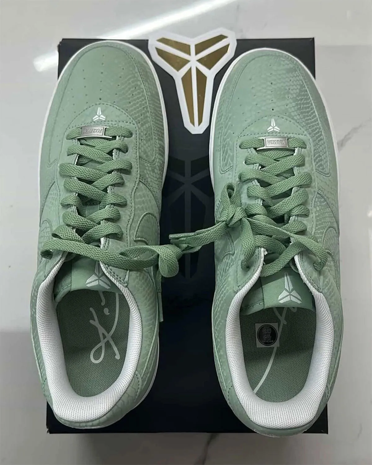 The Kobe Bryant Nike Air Force 1 Low Journey Continues In “Steam” Green