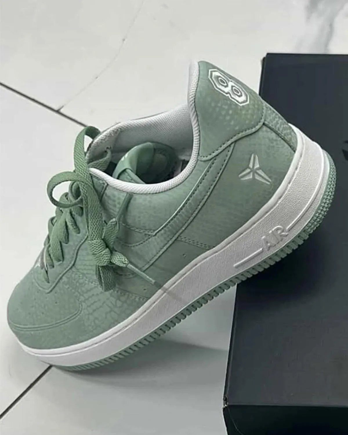 The Kobe Bryant Nike Air Force 1 Low Journey Continues In “Steam” Green