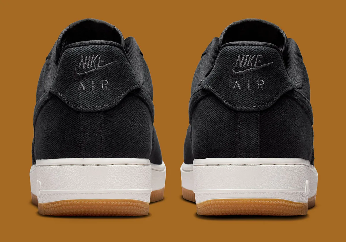 Black Canvas Wraps The Nike Air Force 1 Low
