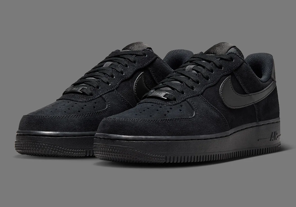 The Nike Air Force 1 Low Pins Metallic Branding On Two Suede Looks