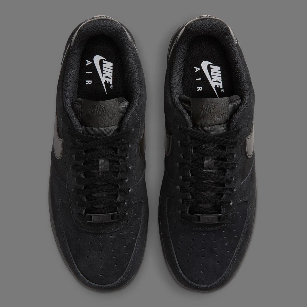 The Nike Air Force 1 Low Pins Metallic Branding On Two Suede Looks