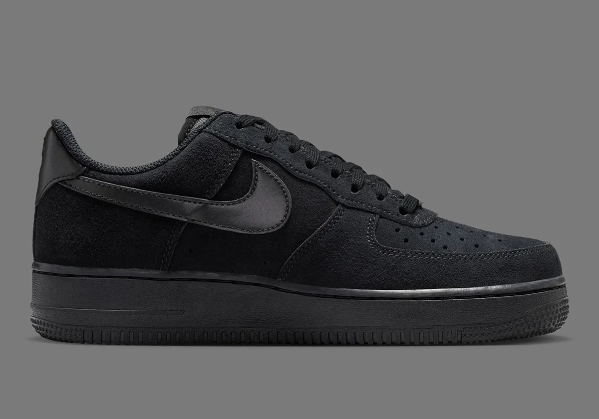 The Nike Air Force 1 Low Pins Metallic Branding On Two Suede Looks
