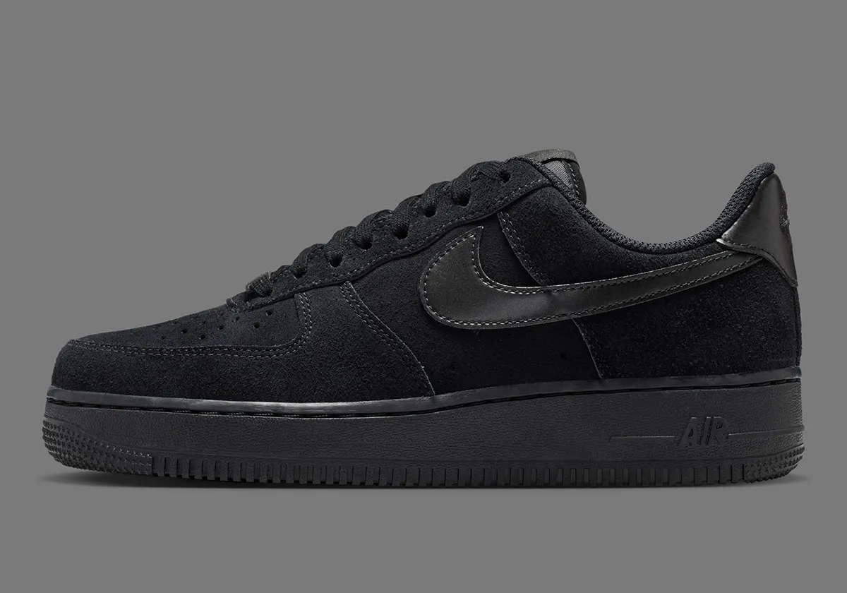 The Nike Air Force 1 Low Pins Metallic Branding On Two Suede Looks