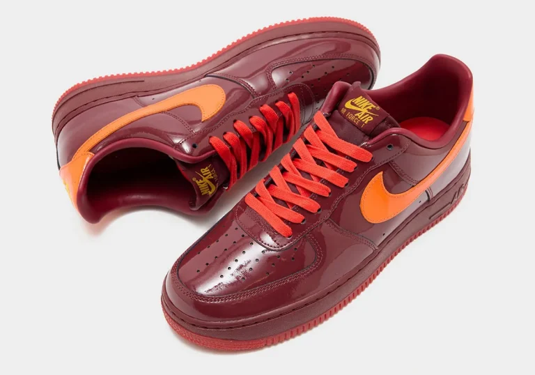 Nike Air Force 1 Red Patent traz couro envernizado e lançamento em 2026