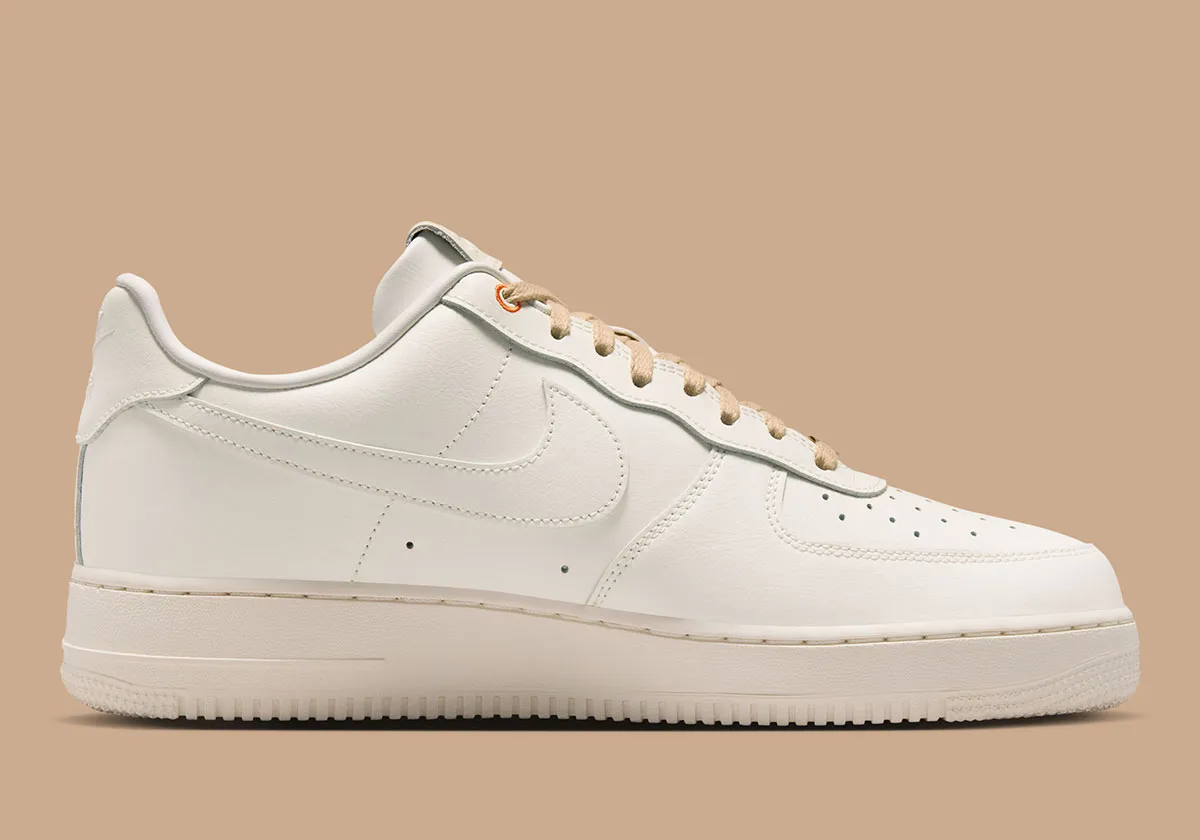 The Nike Air Force 1 Mimics Baseball Gloves With A Woven Leather Swoosh