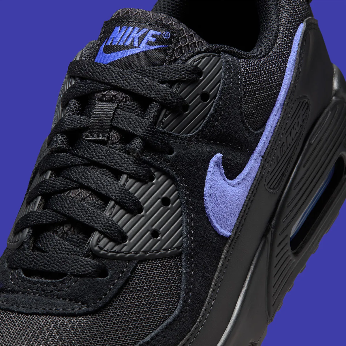 The Nike Air Max 90 Strikes Midnight In “Black/Sapphire”