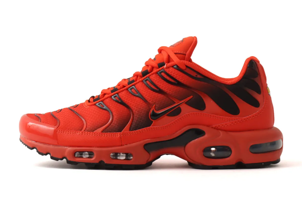 Red And Black Land On A Menacing Nike Air Max Plus