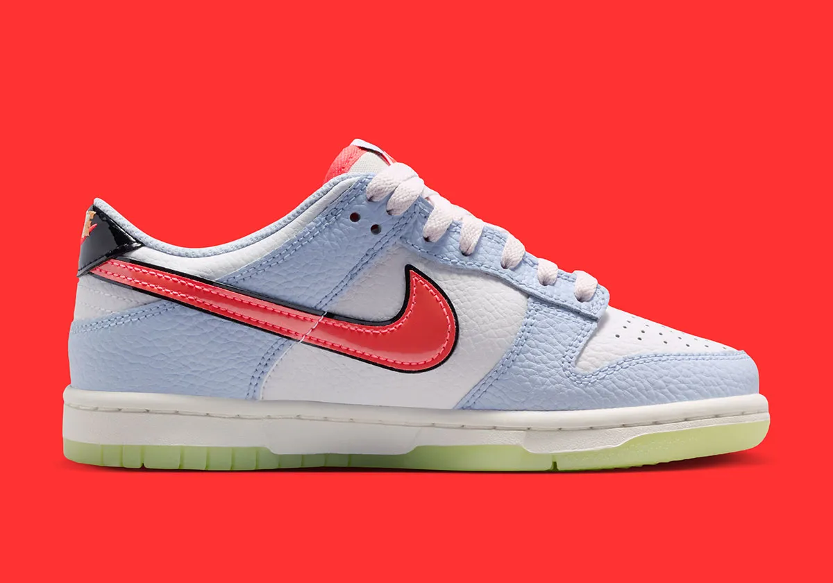 The Nike Dunk Low Says Cheese With A “Smiley Swoosh”