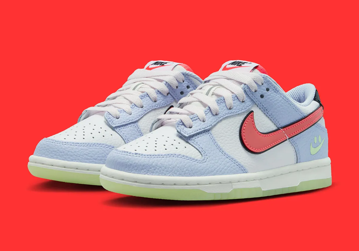 The Nike Dunk Low Says Cheese With A “Smiley Swoosh”