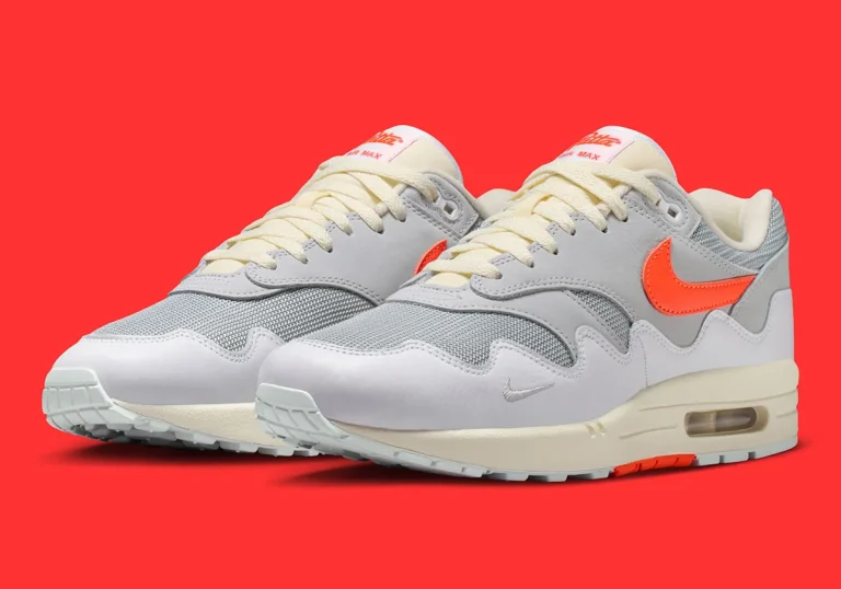 Patta x Nike Air Max 1 Waves White Hyper Crimson é revelado