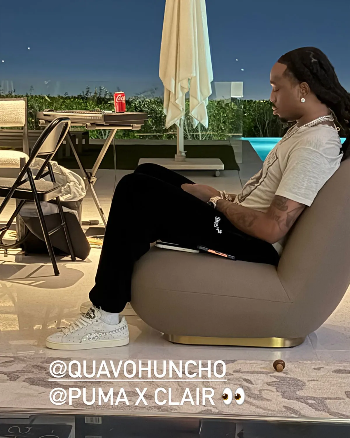 Quavo Spotted In The Upcoming Sinclair x PUMA Suede