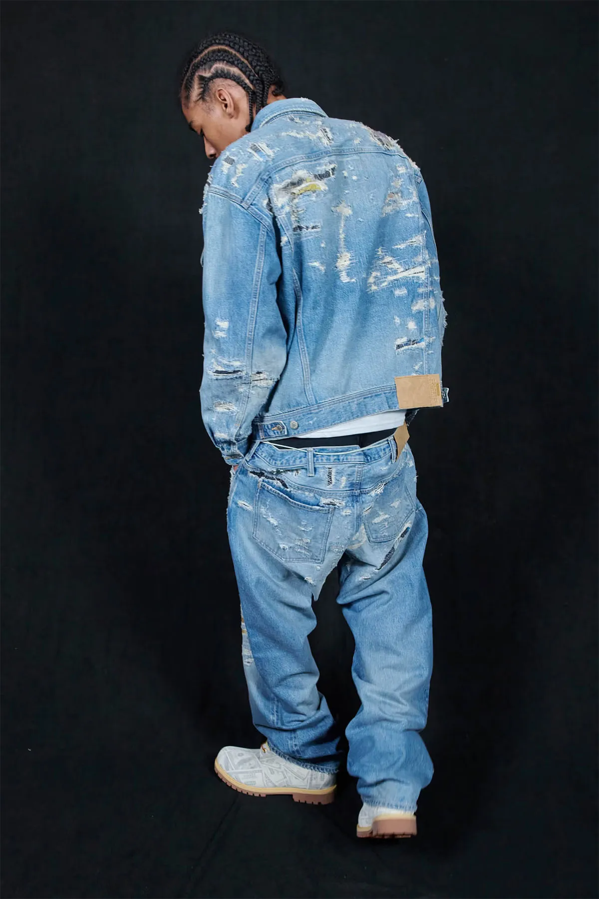 Supreme And MM6 Maison Margiela Cover The Timberland 6” Boot With Money