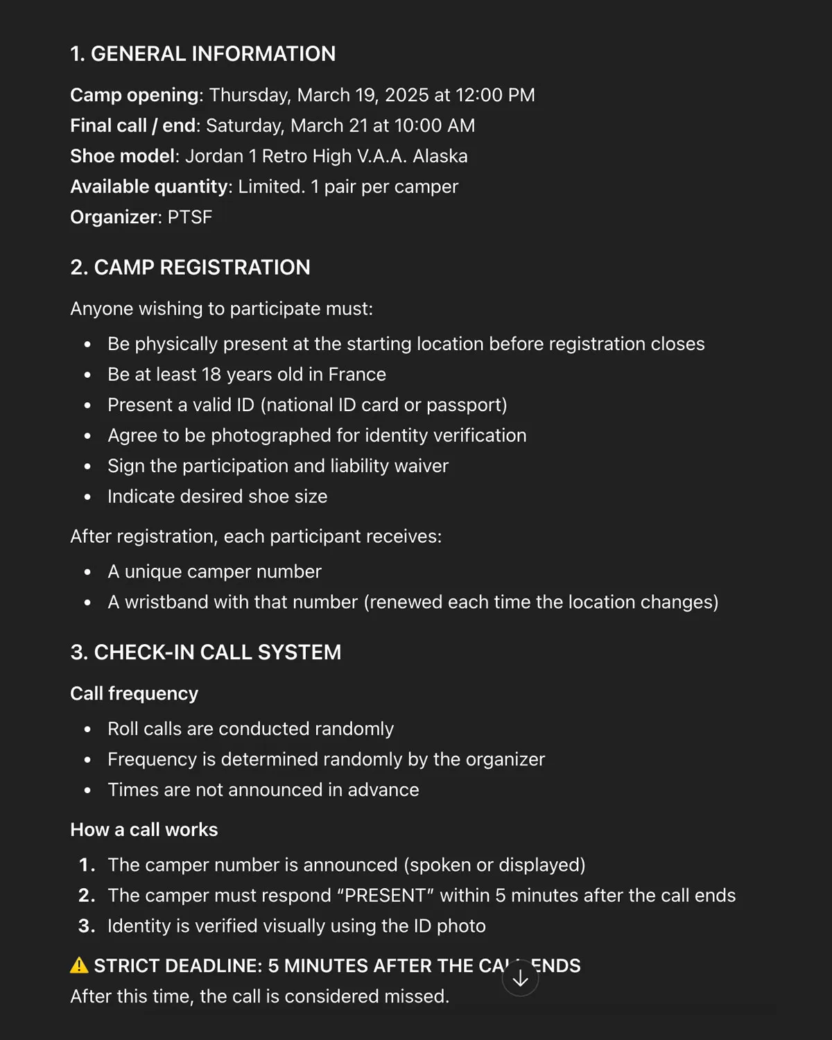 Virgil Abloh Archive Holds Two-Day Campout For Air Jordan 1 In Paris