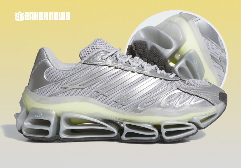 adidas Megaride AG Silver Metallic terá lançamento global em abril de 2026