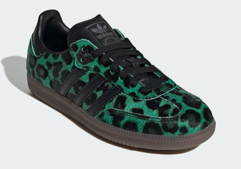 adidas Samba Leopard ganha versão verde vibrante para o verão 2026