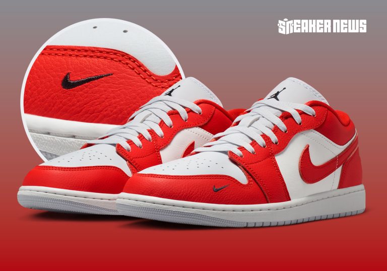 Air Jordan 1 Low Chile Red chega com mini Swoosh discreto