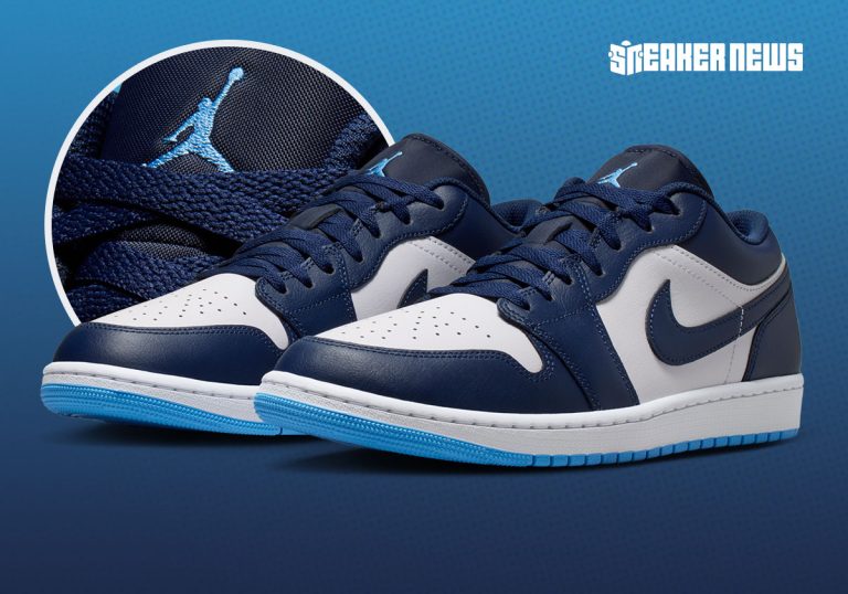 Air Jordan 1 Low Midnight Navy University Blue é lançado em drop global