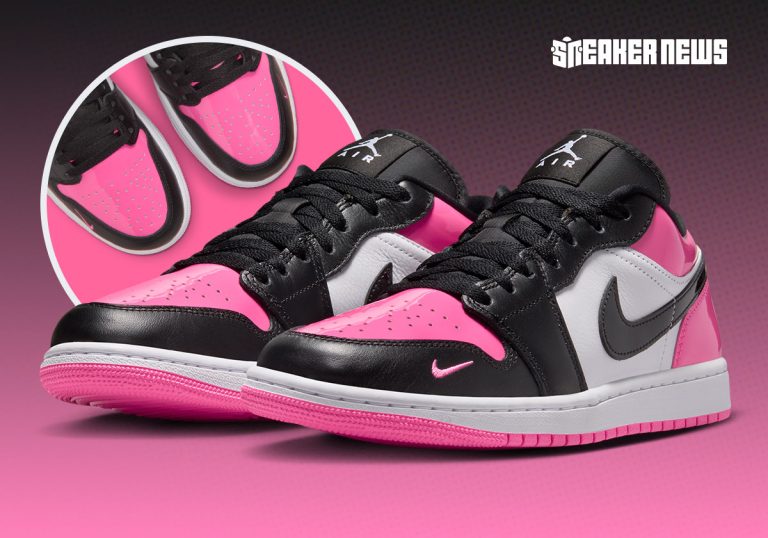 Air Jordan 1 Low Pink Toe: lançamento feminino em couro envernizado para o verão 2026