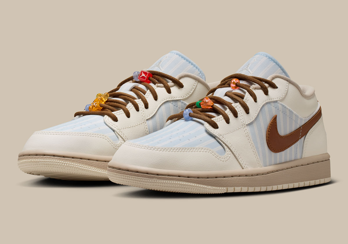 Air Jordan 1 Low SE Pinstripes traz visual de camisa social