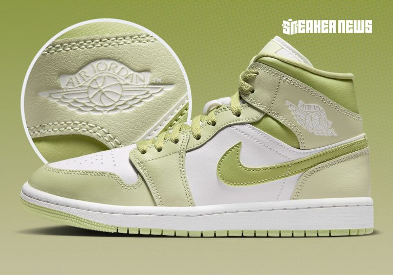 Air Jordan 1 Mid Olive Aura feminino será lançado em breve