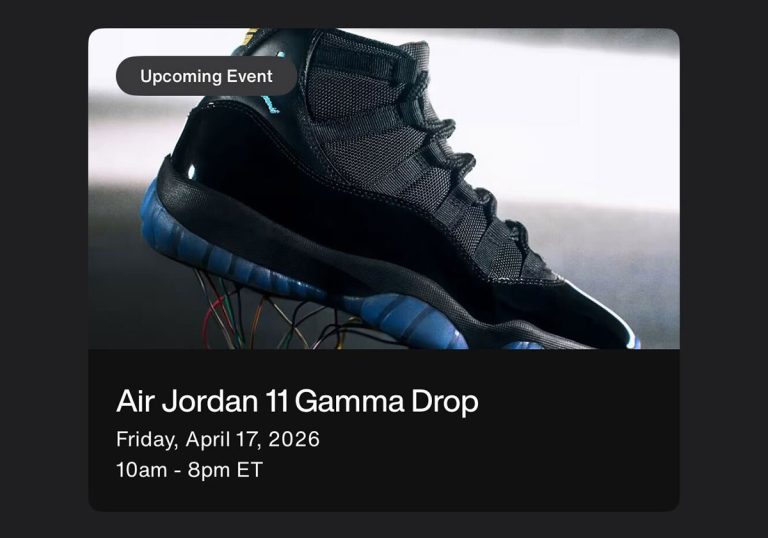 Air Jordan 11 Gamma tem restock exclusivo na Nike SoHo via SNKRS Map