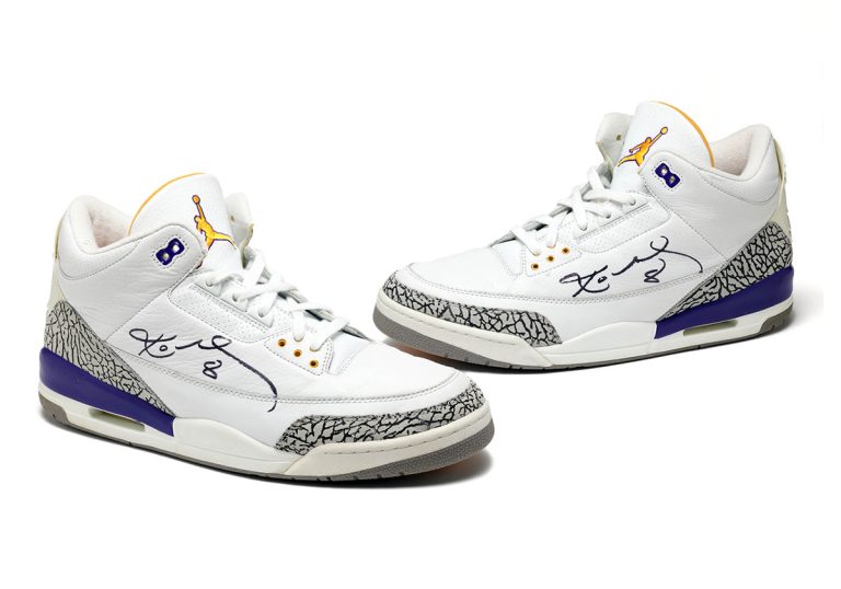 Air Jordan 3 Kobe Bryant leiloado com lances até 30 de abril