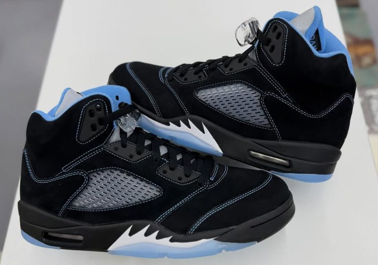 Air Jordan 5 Black University Blue tem lançamento global em junho